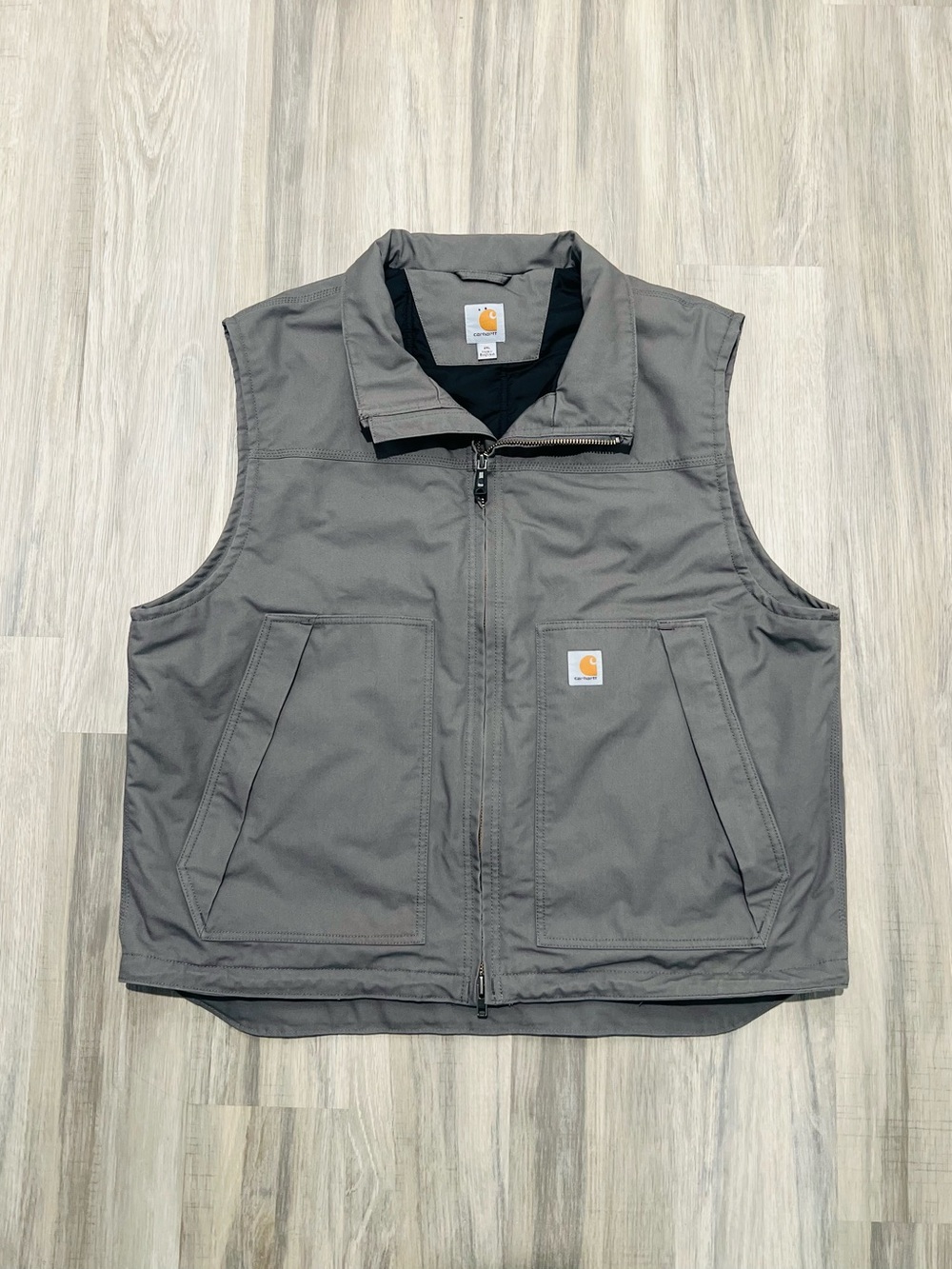 Carhartt Quick Duck Jefferson Vest 101494 Shadow Gray 2XL RARE Discontinued